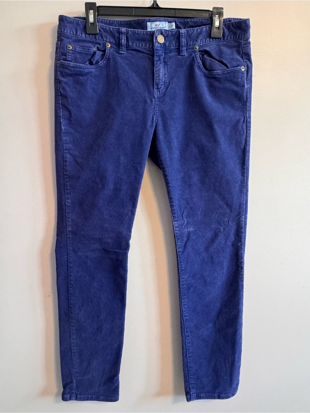 Vineyard Vines Women’s Size 10 Blue Corduroy Pants Preppy Stretch